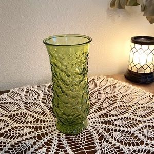 Vintage EO Brody Co Olive Glass Vase (small)